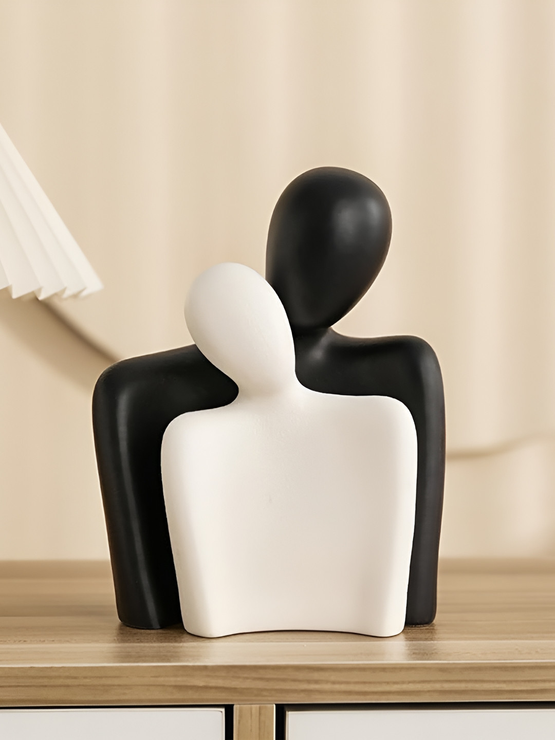 Ascension Black & White 2 Pieces Couple Ceramic Figurine Showpieces
