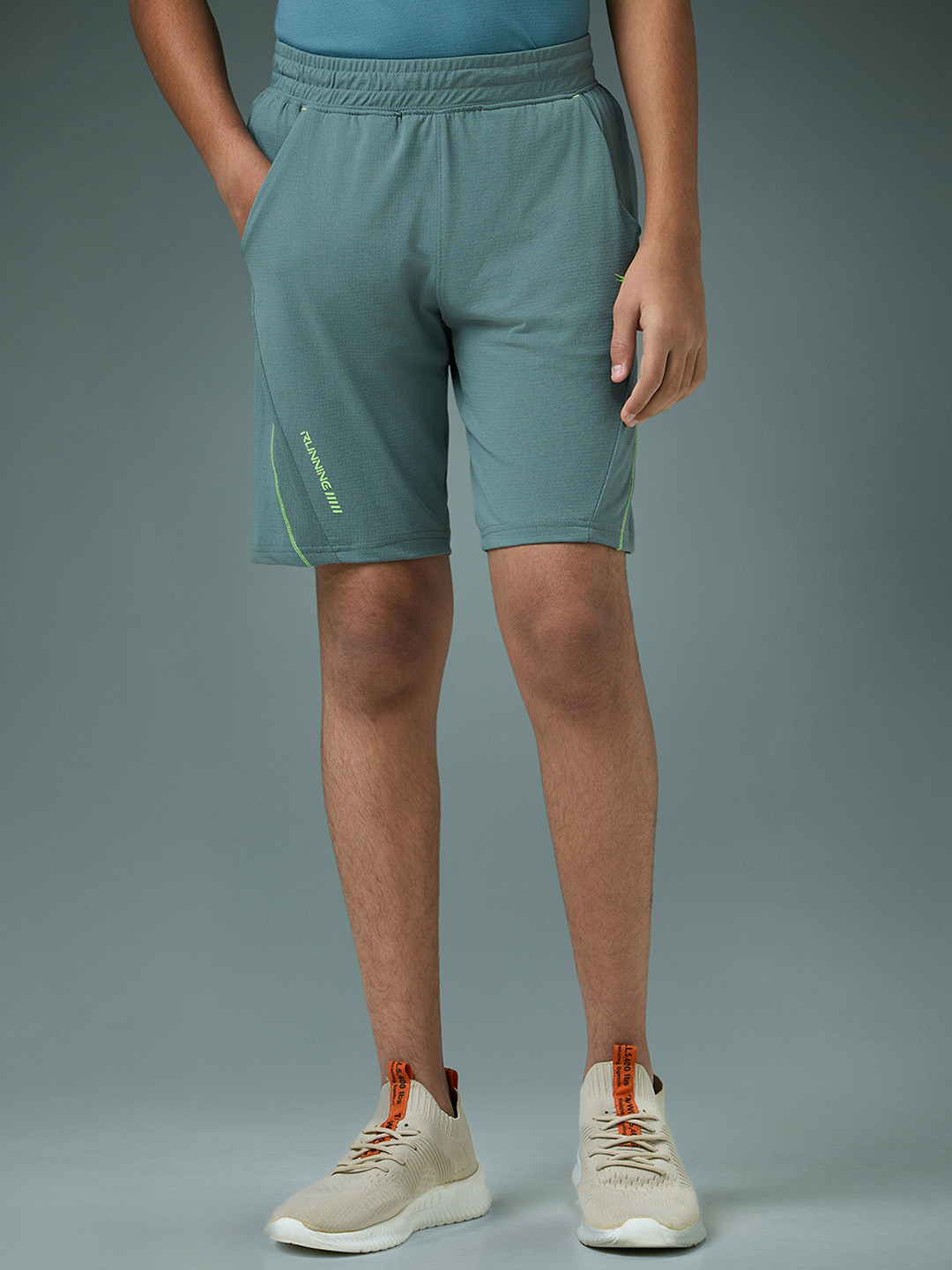 Technosport COTFLEX Boys Slim Fit Mid-Rise Sports Shorts