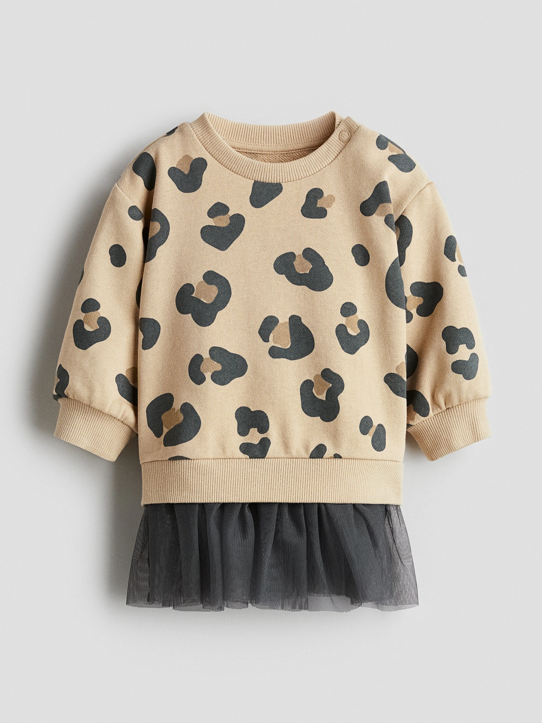 H&M Girls Tulle-Skirt Sweatshirt Dress