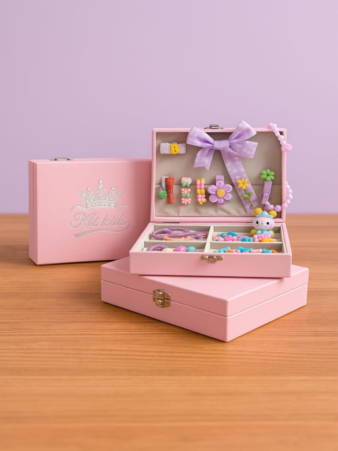 KET KIDS Girls Embellished Hair Accessories Set with Gift Box