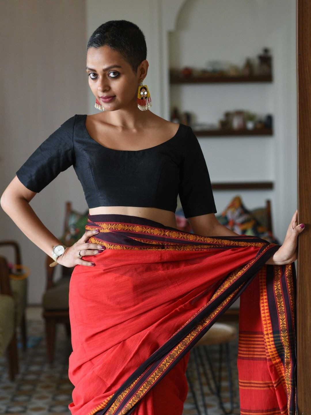 Suta Women Suta Black Artificial Silk Blouse