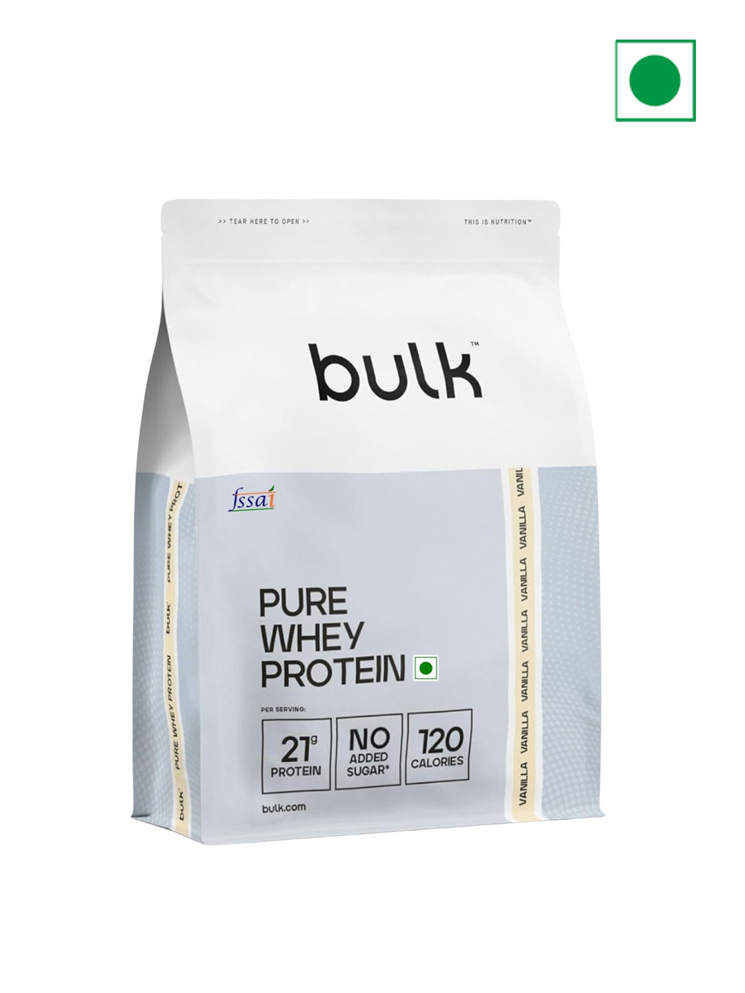 Bulk Pure Whey Protein Powder - 450 g - Vanilla
