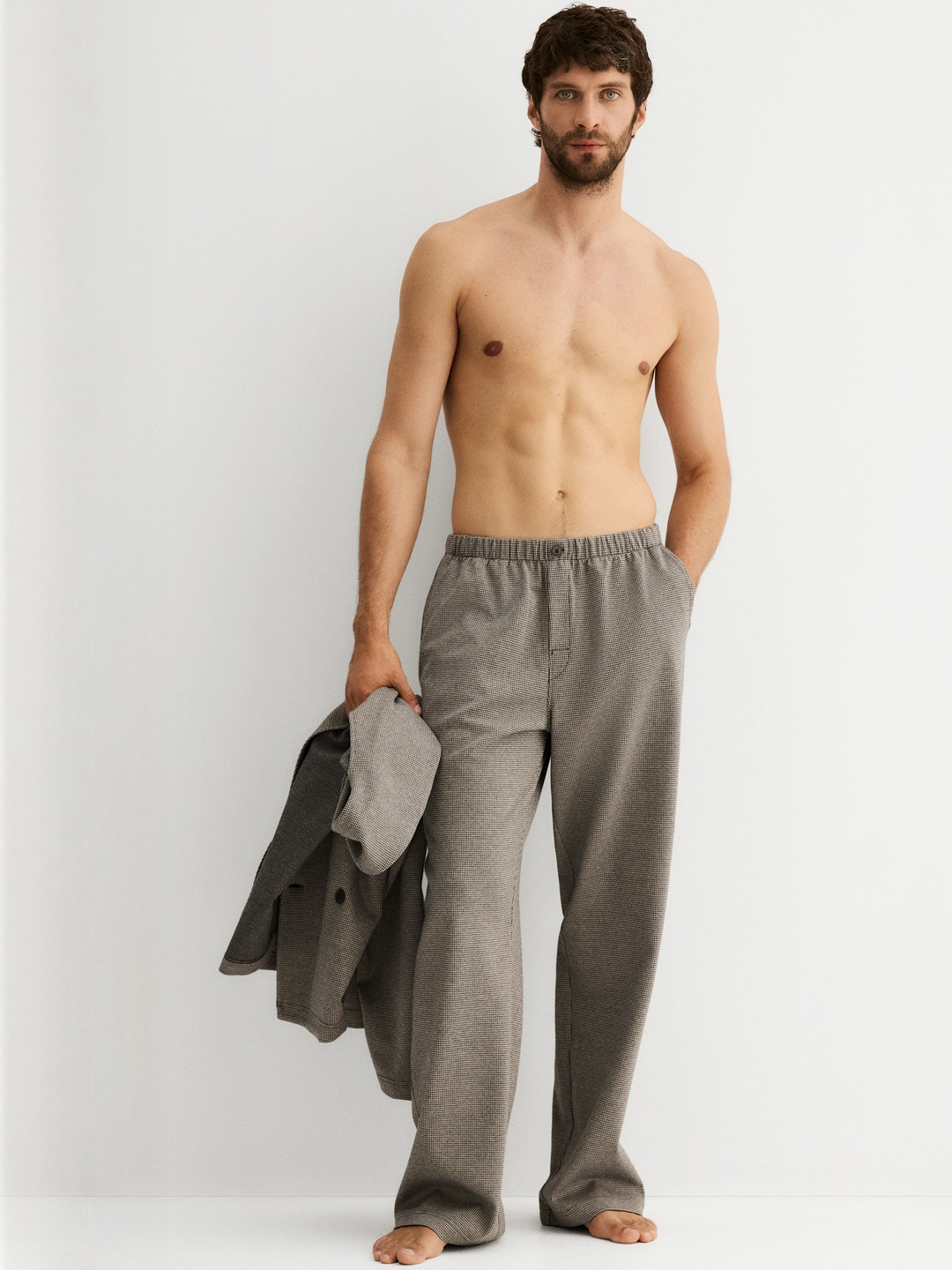 H&M Men Loose Fit Jersey Trousers
