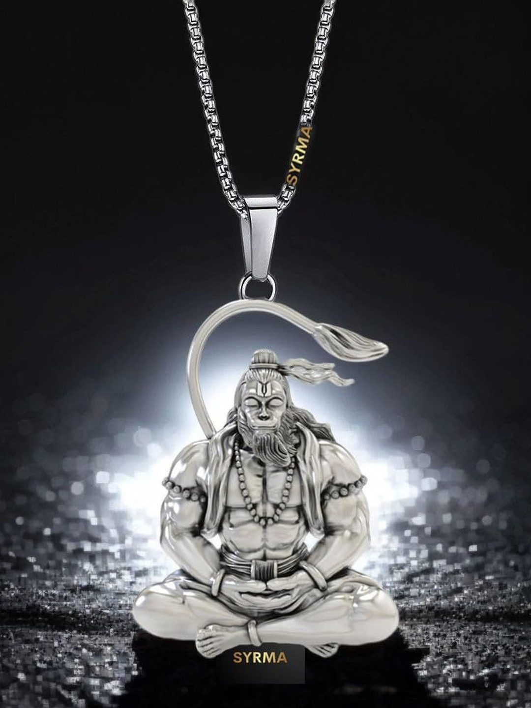 Tiyafashion Unisex Stainless Steel Temple Contemporary Pendant With Chain