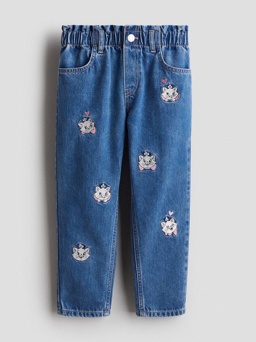 H&M Girls Loose Fit Tapered Jeans