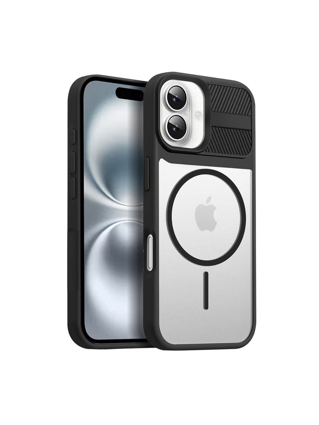 Karwan Unisex iPhone 16 Plus Magnetic Clear Impact Resistant Back Case