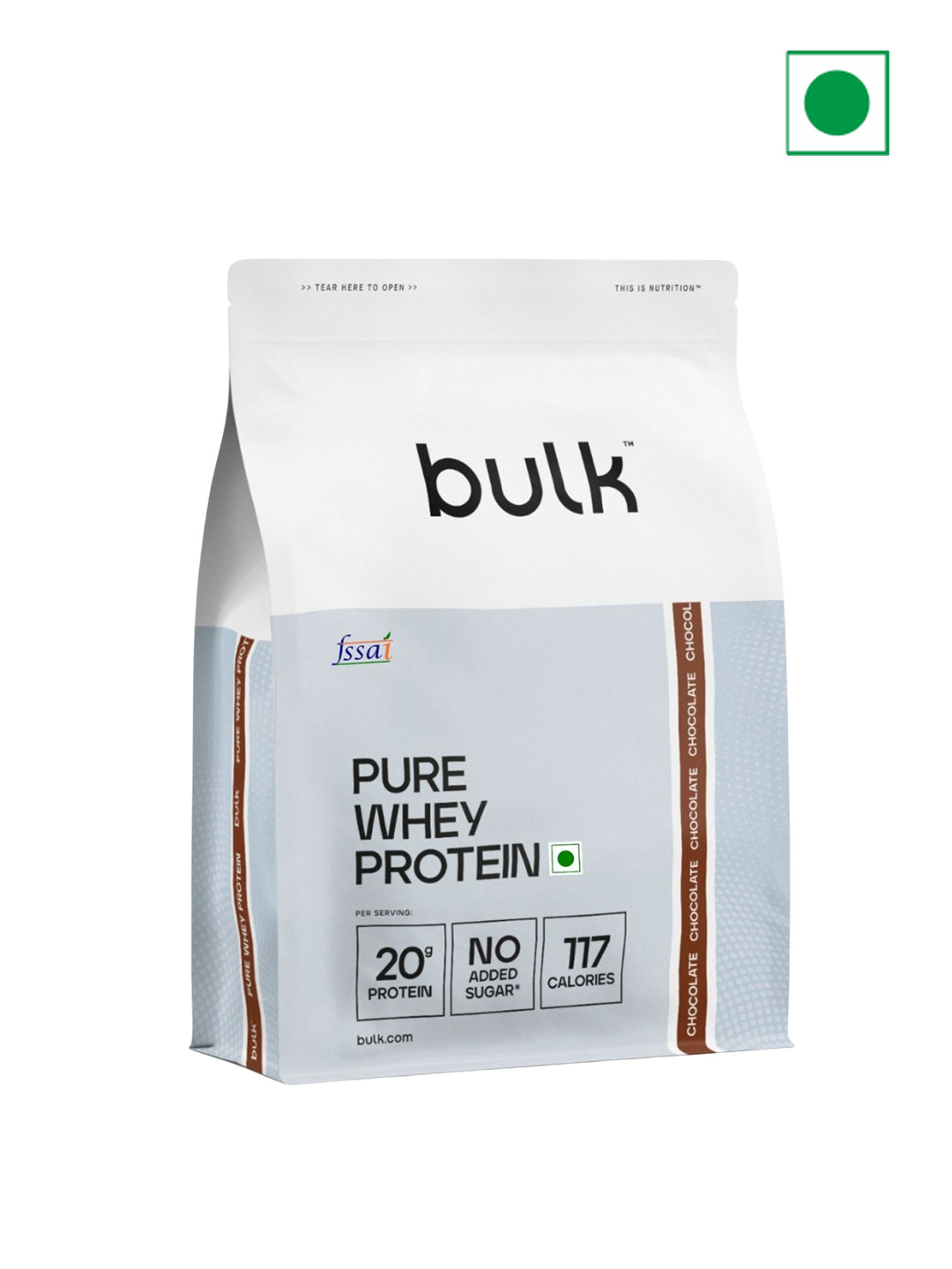 Bulk Pure Whey Protein Powder - 1.8 Kg - Chocolate