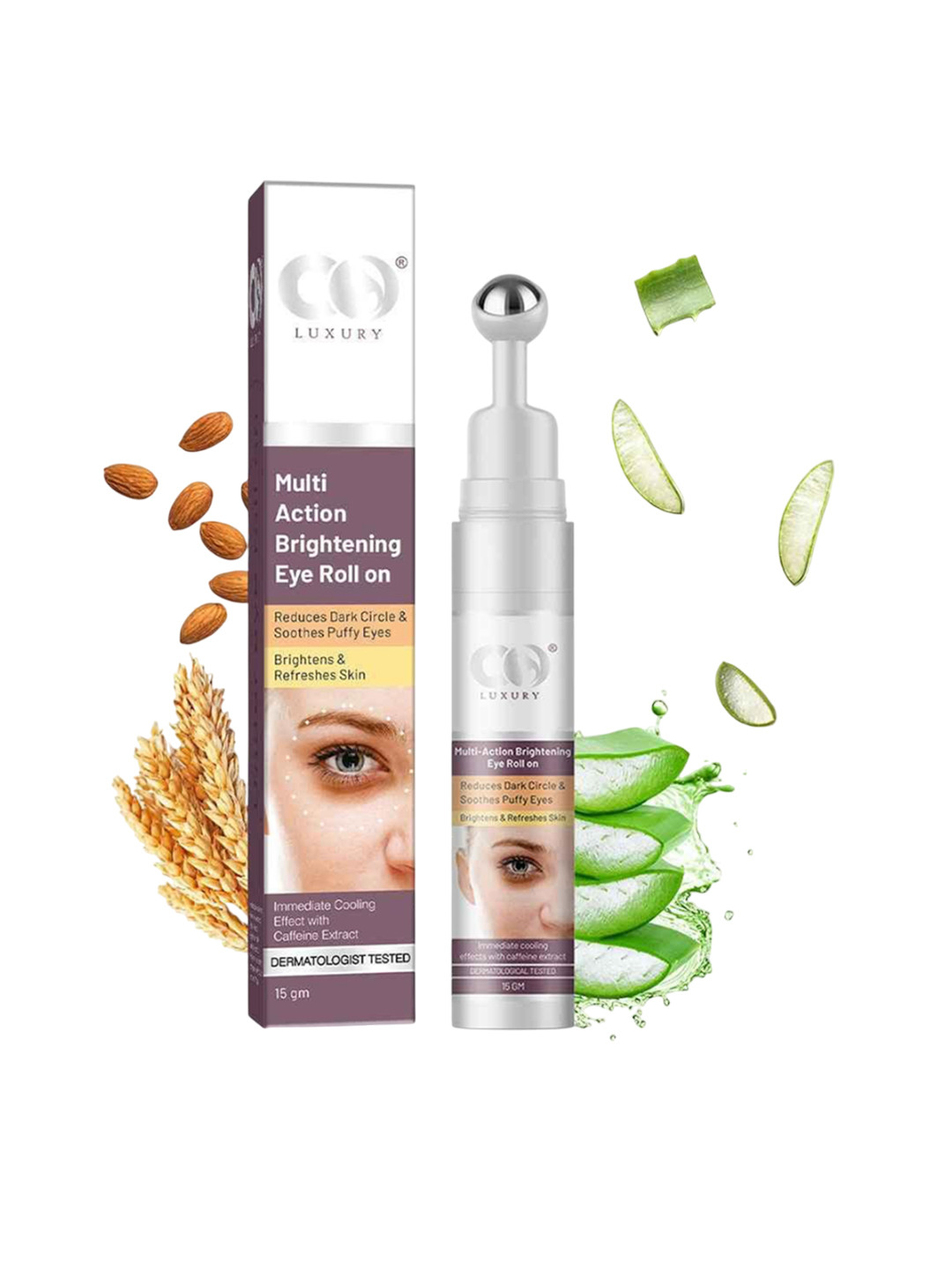 CO LUXURY Multi Action Brightening Under Eye Roll On Cream - 15 g