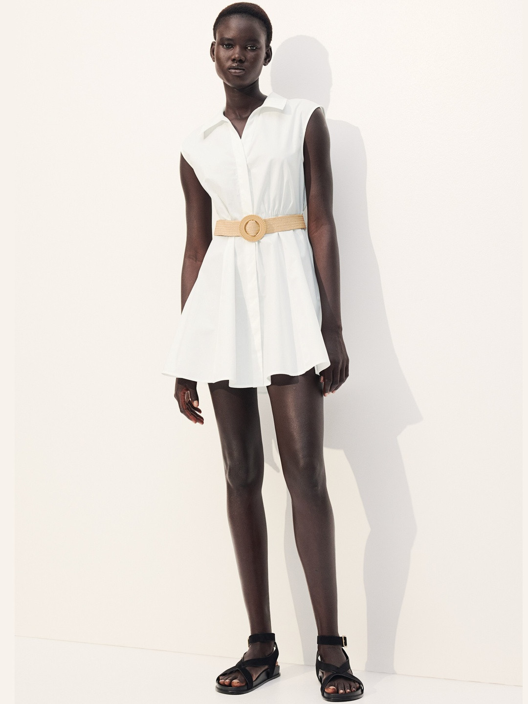 H&M Belted Shirt Dress