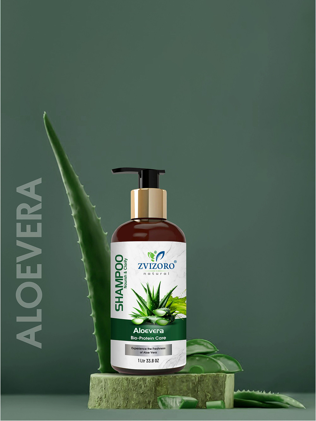 ZVIZORO Aloe Vera Hair Shampoo For for Healthy Hair - 1 L
