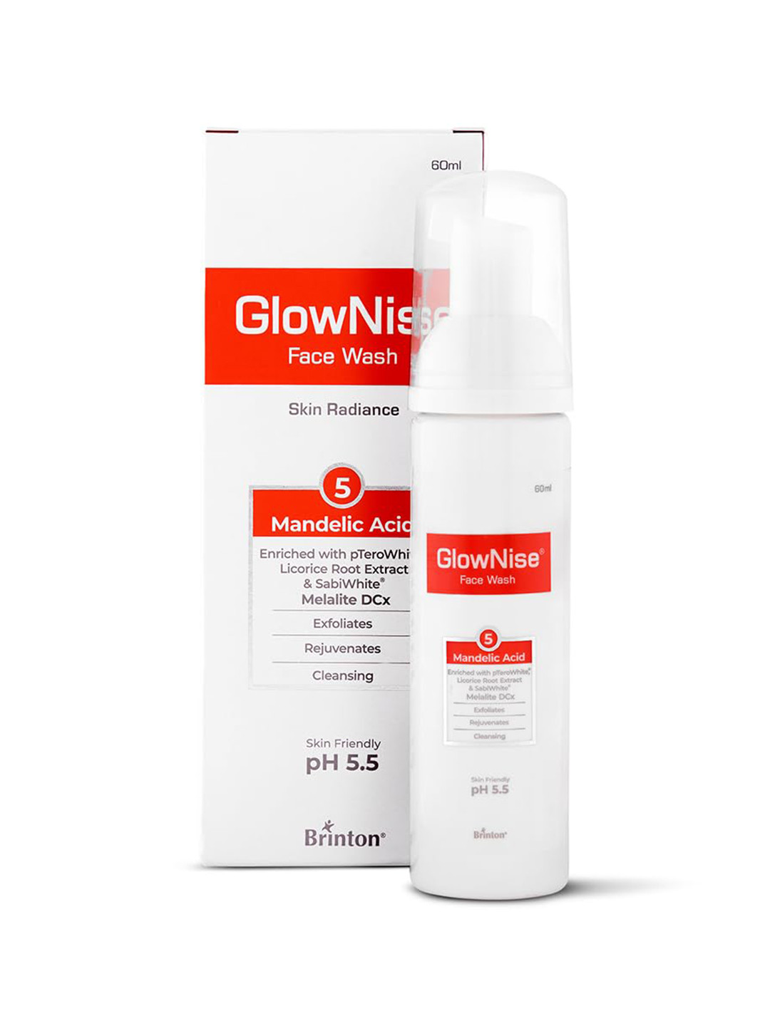 Brinton GlowNise Deep Cleansing Skin Whitening Foam Face Wash - 60ml