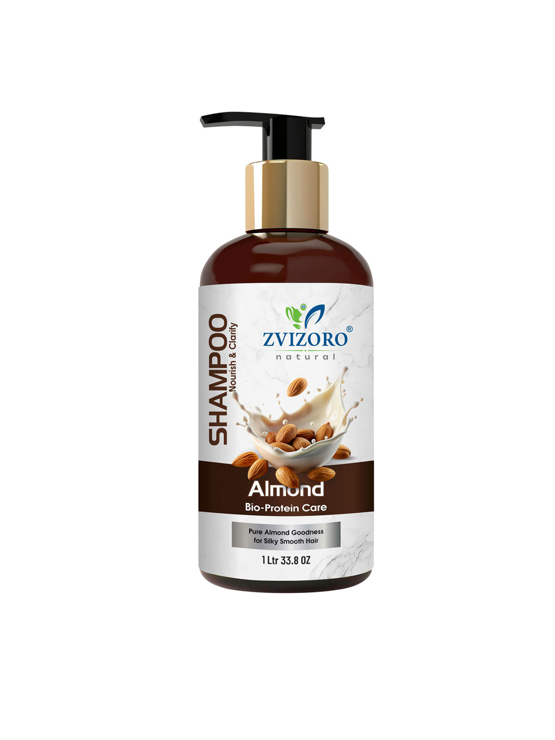 ZVIZORO Almond Shampoo Reduce Dandruff - 1L
