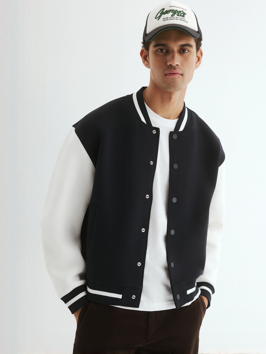 H&M Loose Fit Baseball Jacket