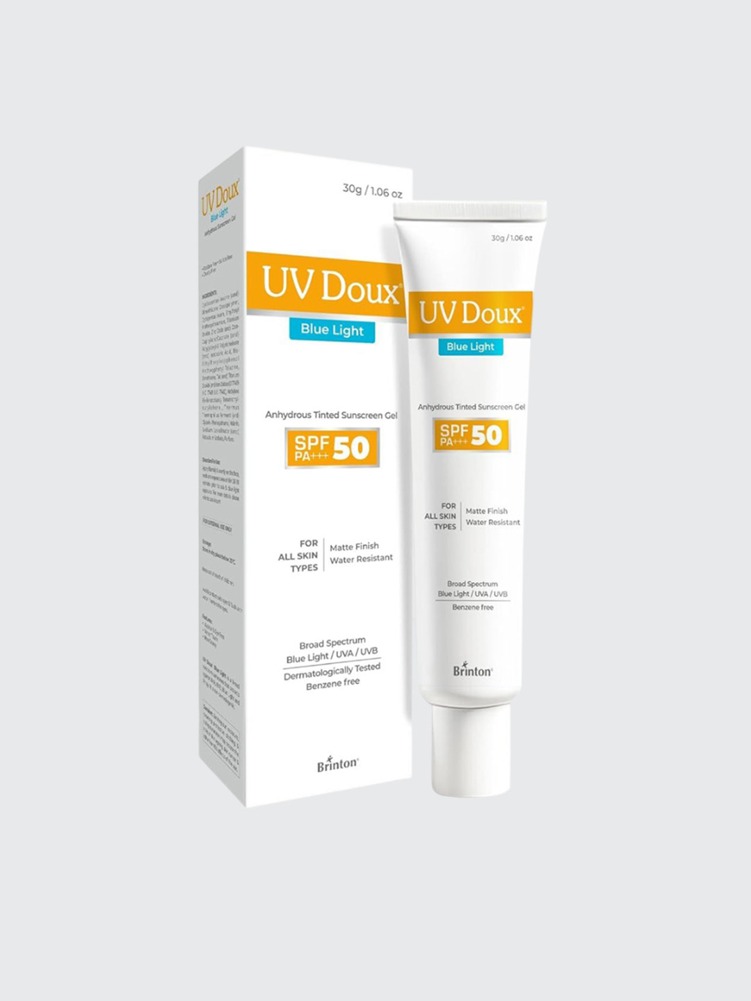 Brinton UV Doux Blue Light Sunscreen Gel SPF 50 PA+++ - 30 g