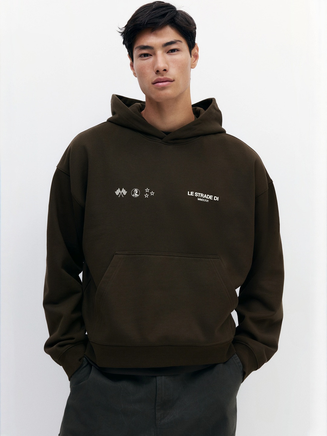 H&M Men Oversized Fit Boxy Hoodie