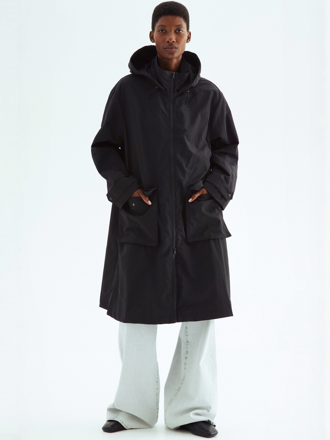 H&M MAMA Before & After Babywearing Rain Coat