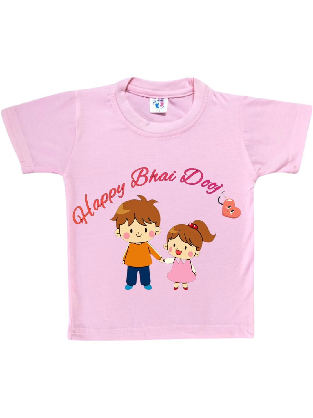 Cute Pals Kids Cotton Graphic Printed Round Neck T-shirts