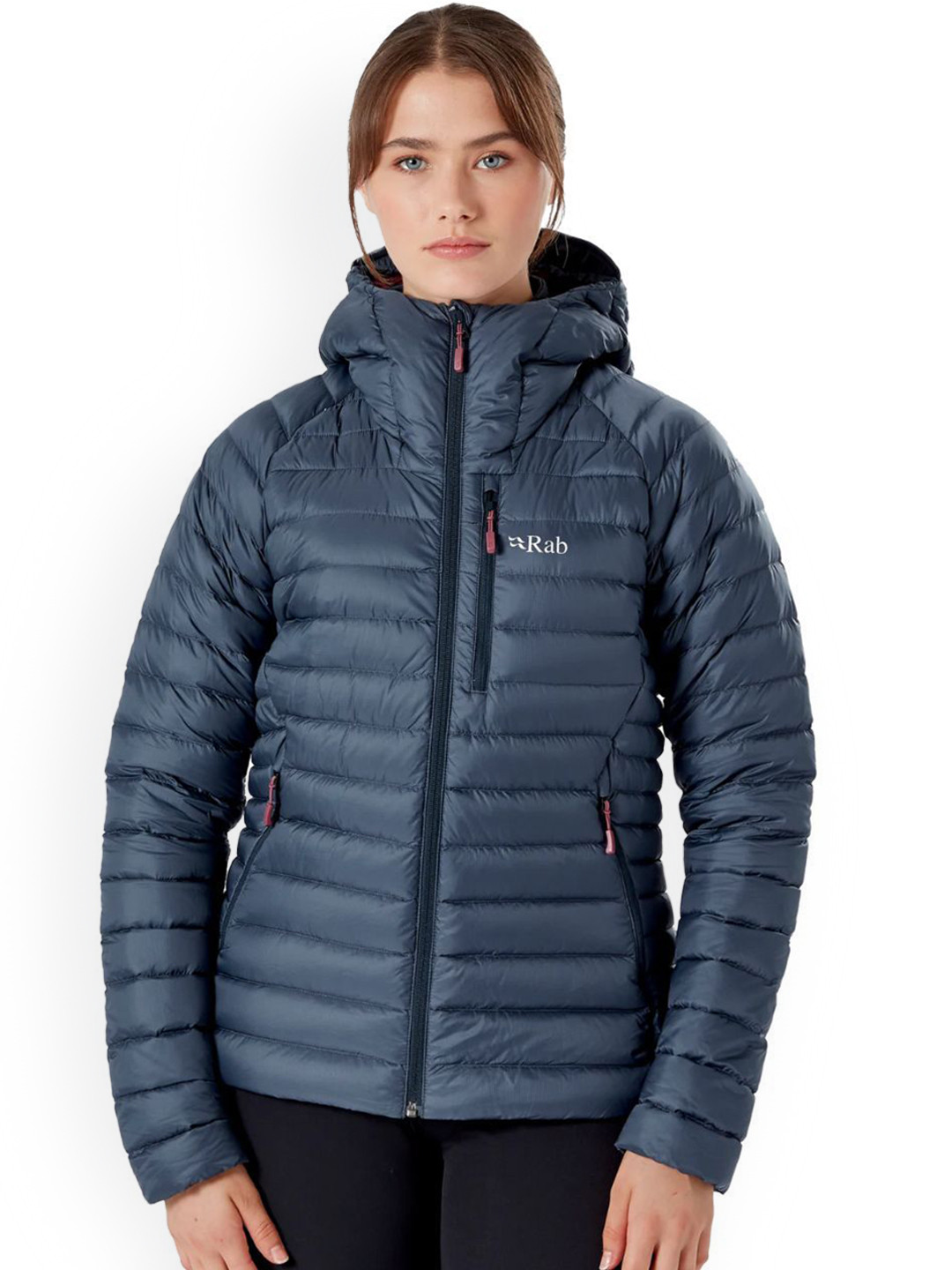 Rab Women Hooded Solid Lightweight Puffer Jacket