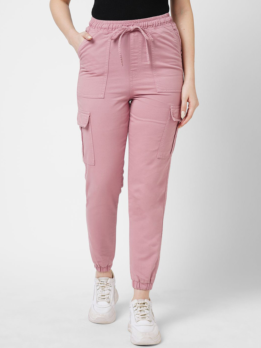 Kraus Jeans Women High-Rise Jogger Cargos Trousers