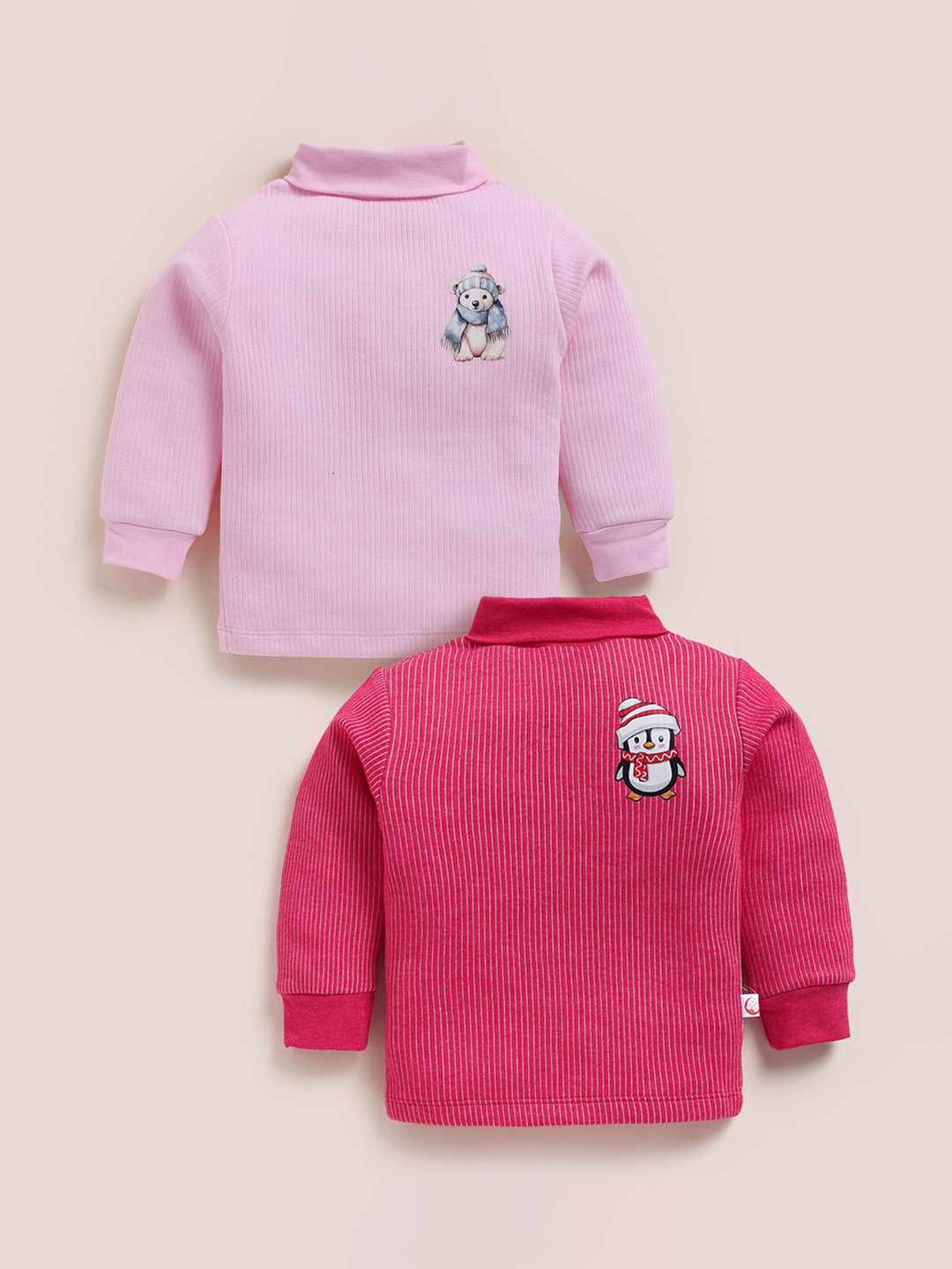 MooNKids Kids Ribbed Turtle Neck Full Sleeve Pullover