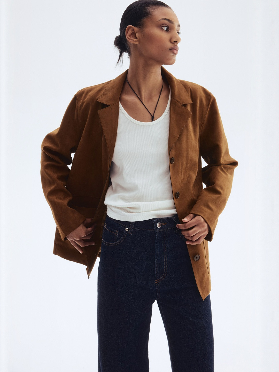 H&M Women Lapel Collar Jacket