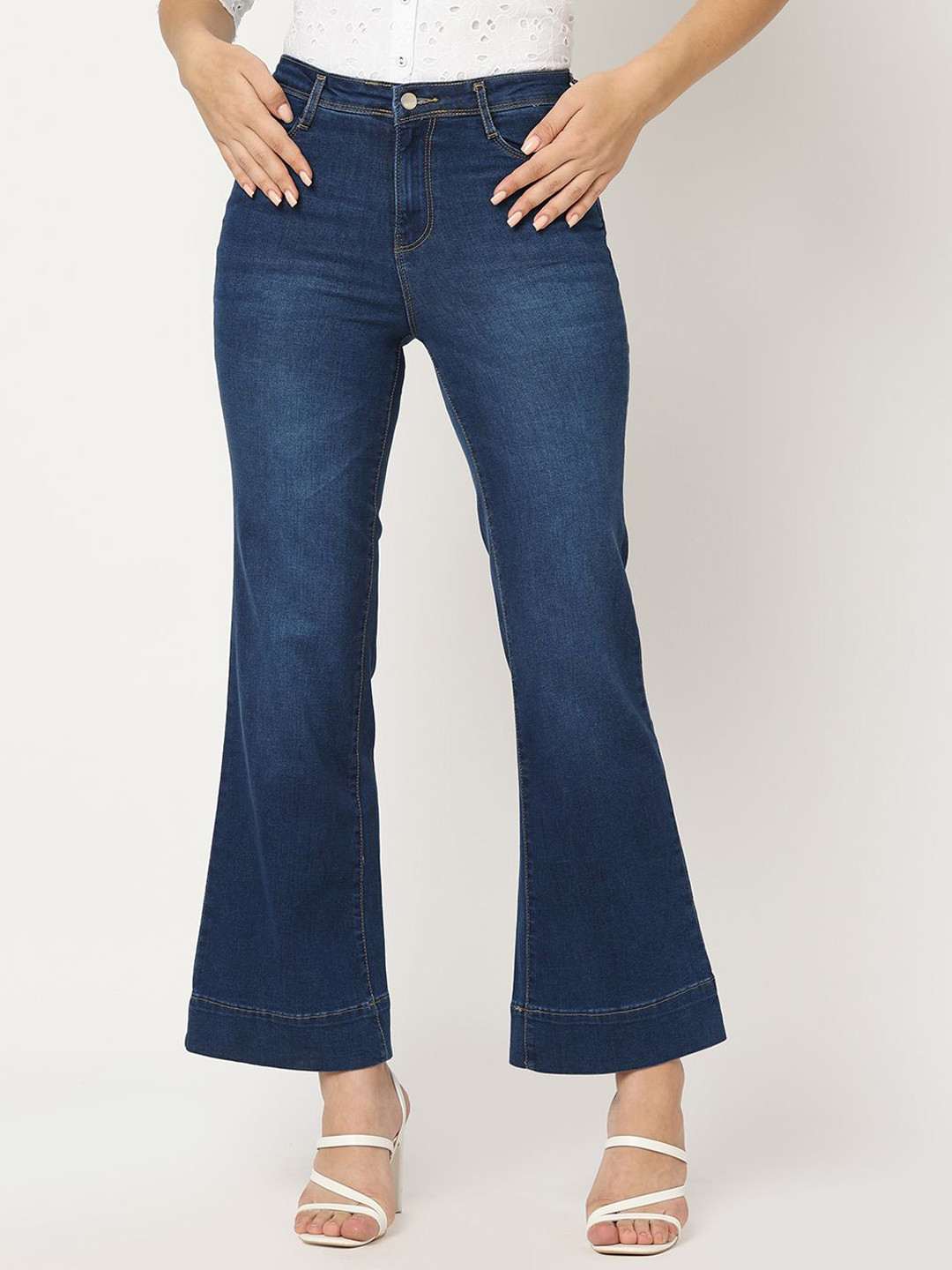 Kraus Jeans Women Light Fade High-Rise Bootcut Jeans