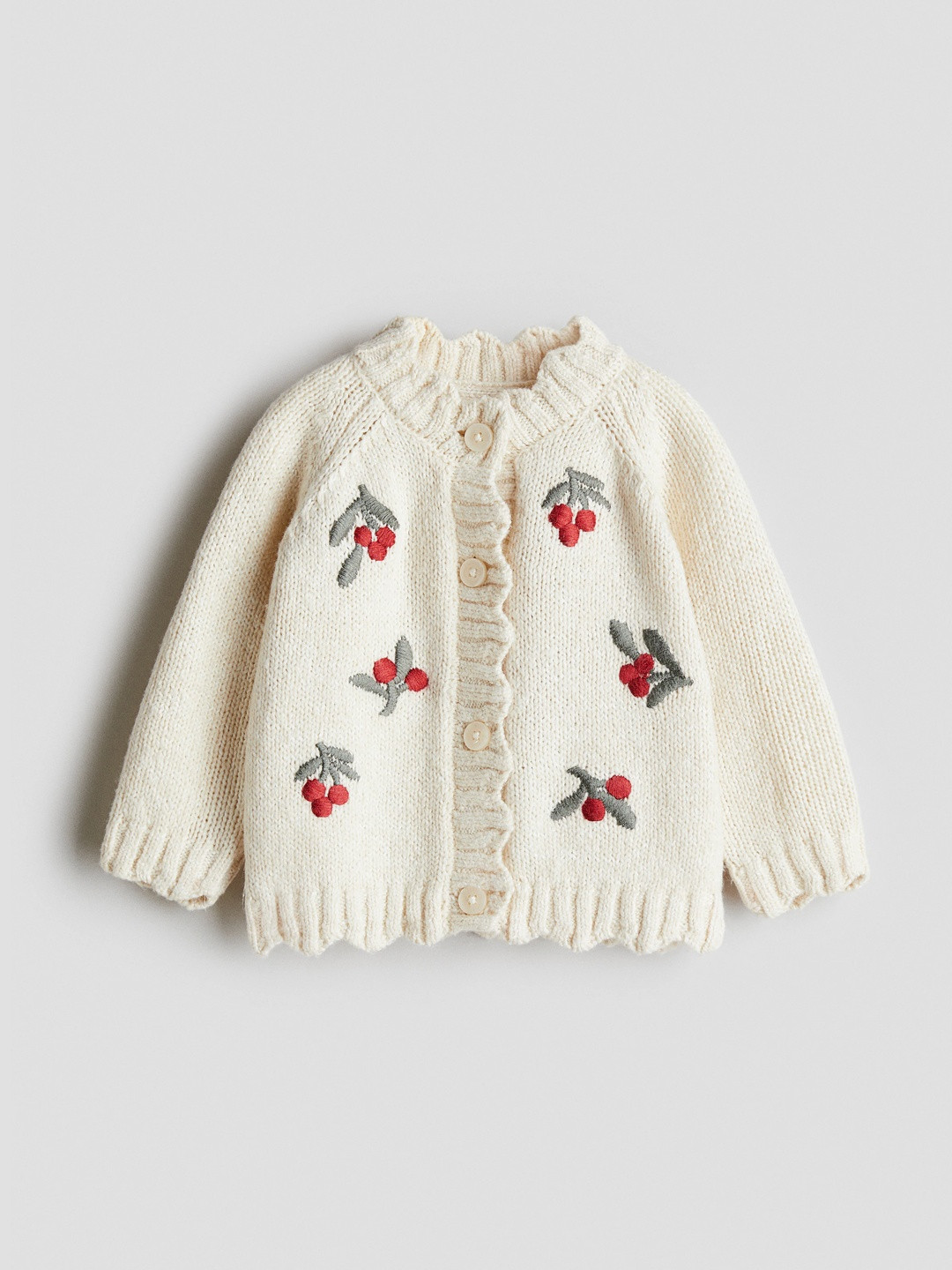 H&M Embroidery-Detail Cardigan