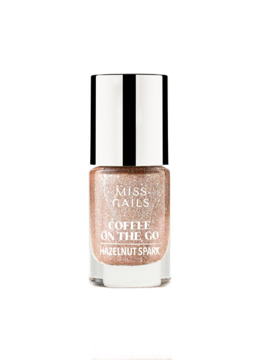 MISS NAILS Coffee On The Go Long Lasting Nail Polish - 6 ml - Hazelnut Spark
