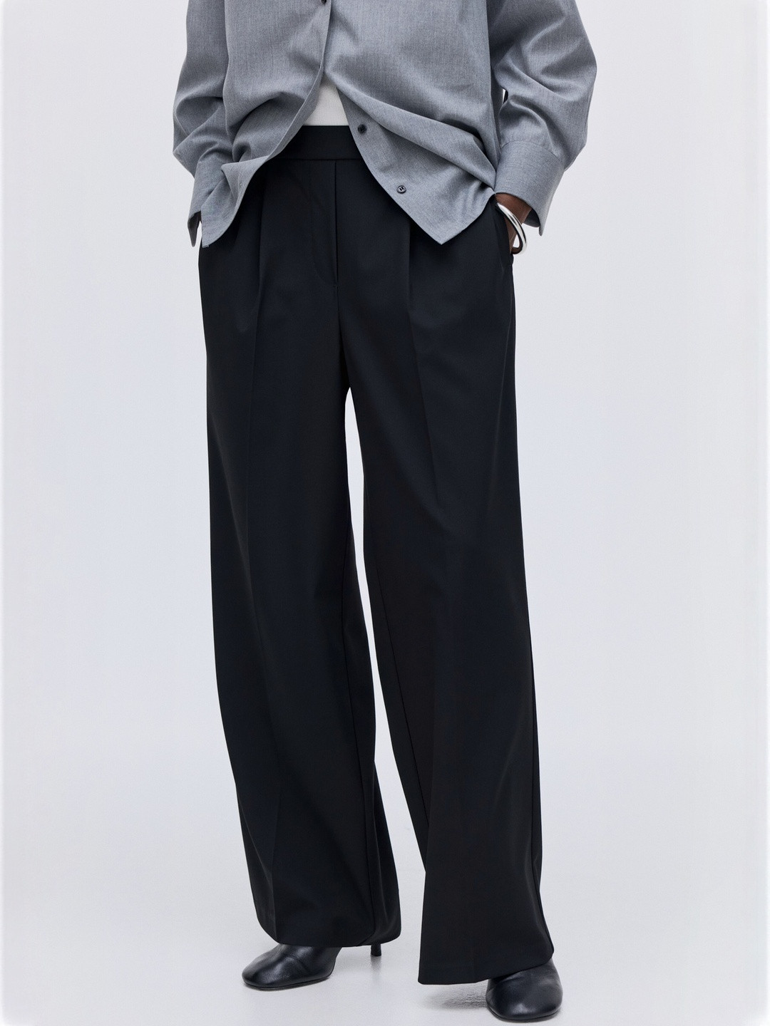 H&M Tailored Pull-On Trousers