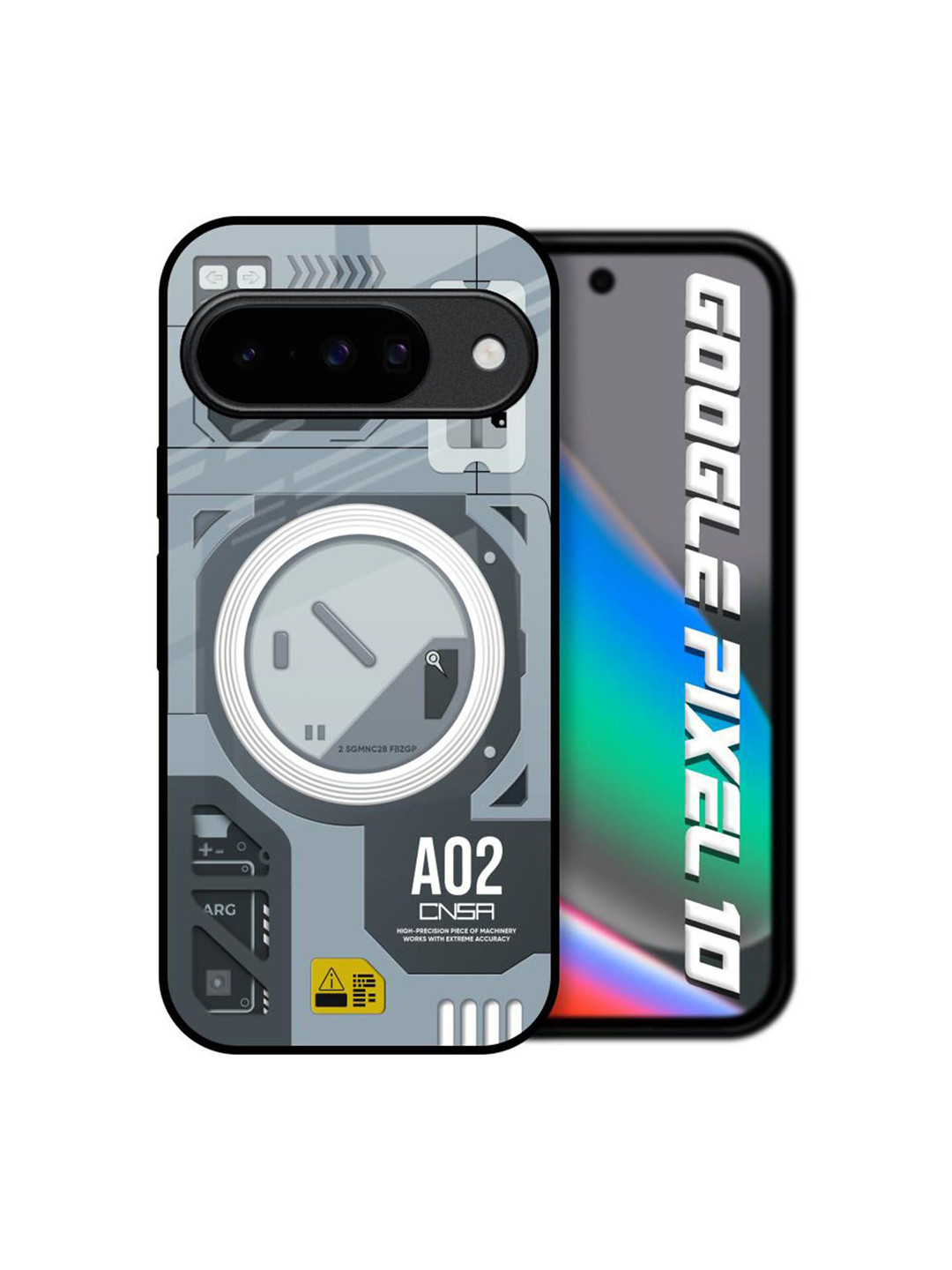 QRIOH Modern Technology Printed Sleek & Lightweight Google Pixel 10 5G Glass Back Case