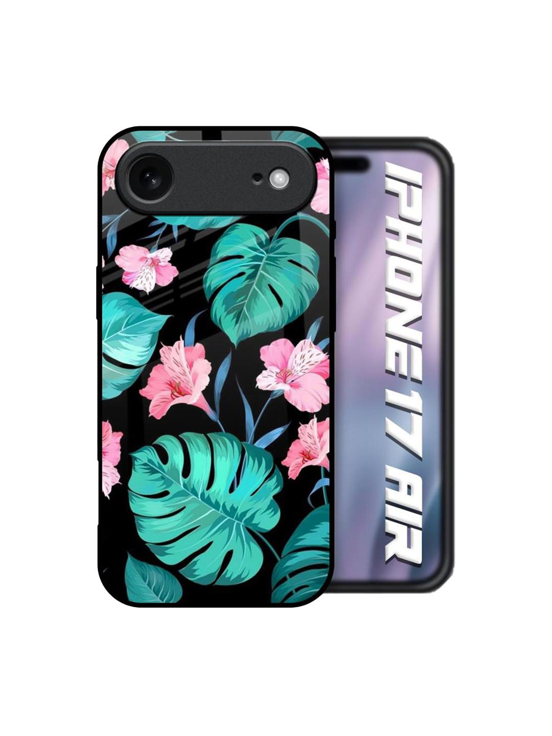 QRIOH Tropical Leaves Printed iPhone Air Shockproof Back Case Mobile Accessories