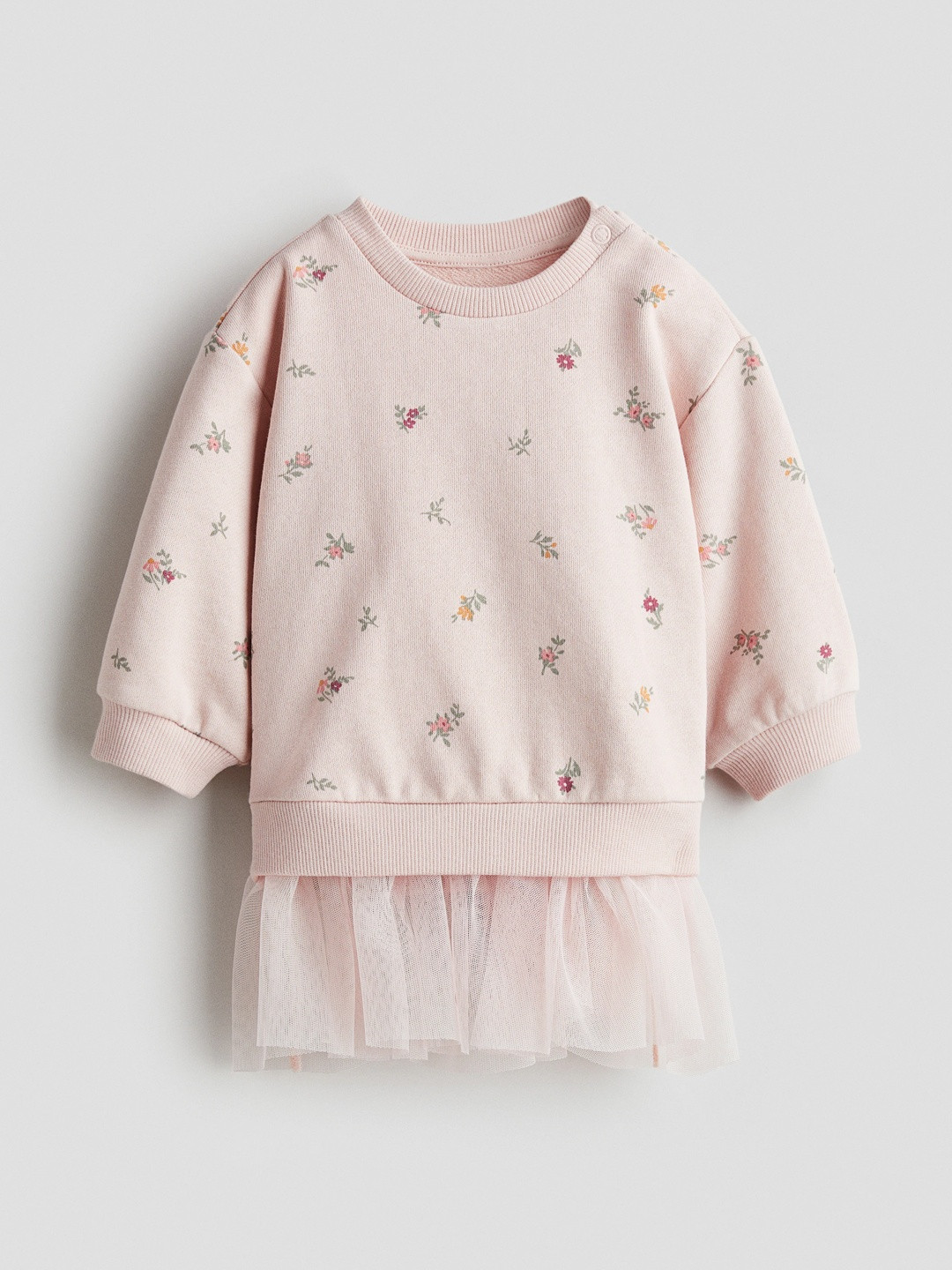 H&M Girls Tulle-Skirt Sweatshirt Dress