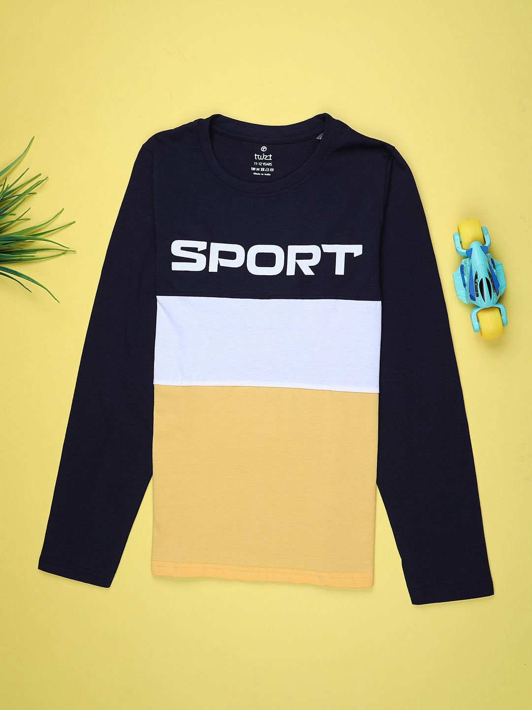 V-Mart Boys Typography Printed Round Neck Cotton T-shirt