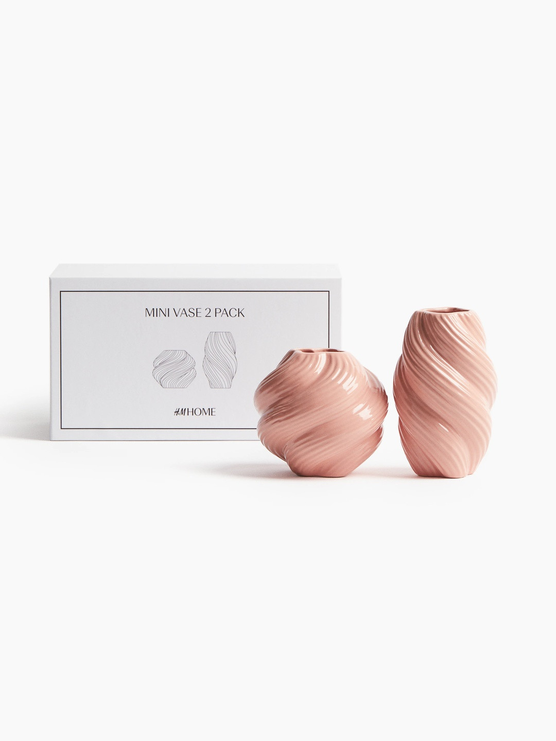 H&M 2-Pack Mini Stoneware Vases