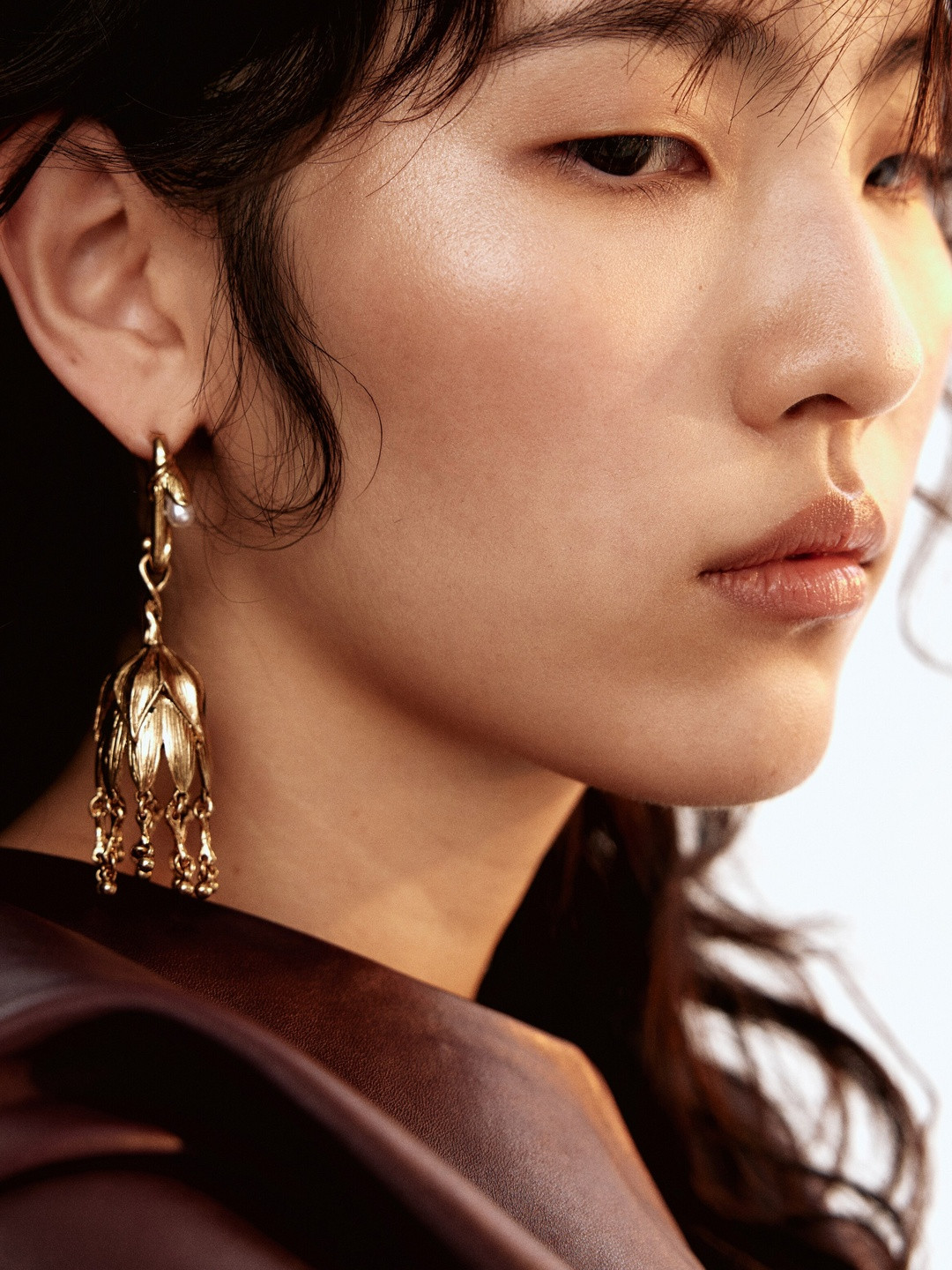 H&M Women Flower-Shaped Dangle Earrings