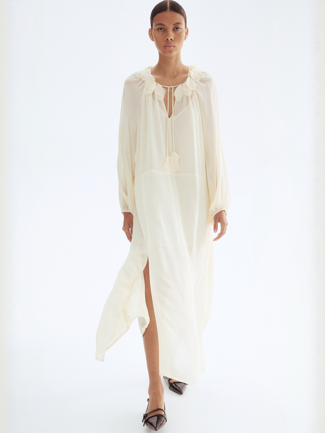 H&M Long Chiffon Dress