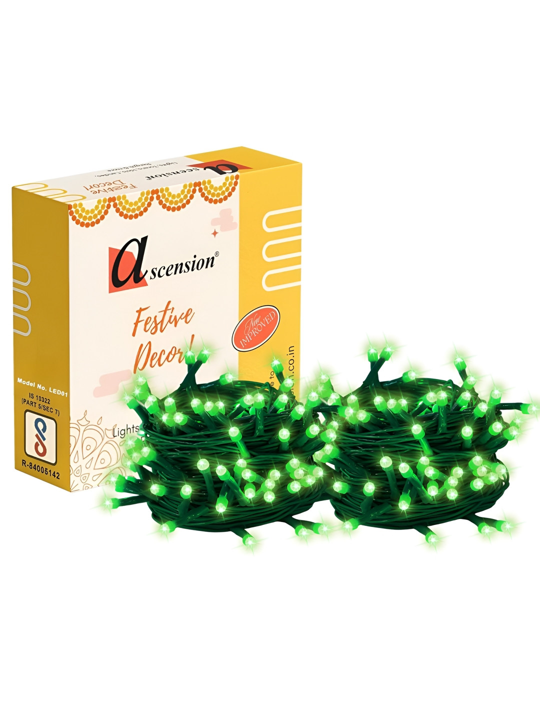 Ascension Green 2Pcs 40 LED Serial Blub Environment Friendly High Luminous String Lights