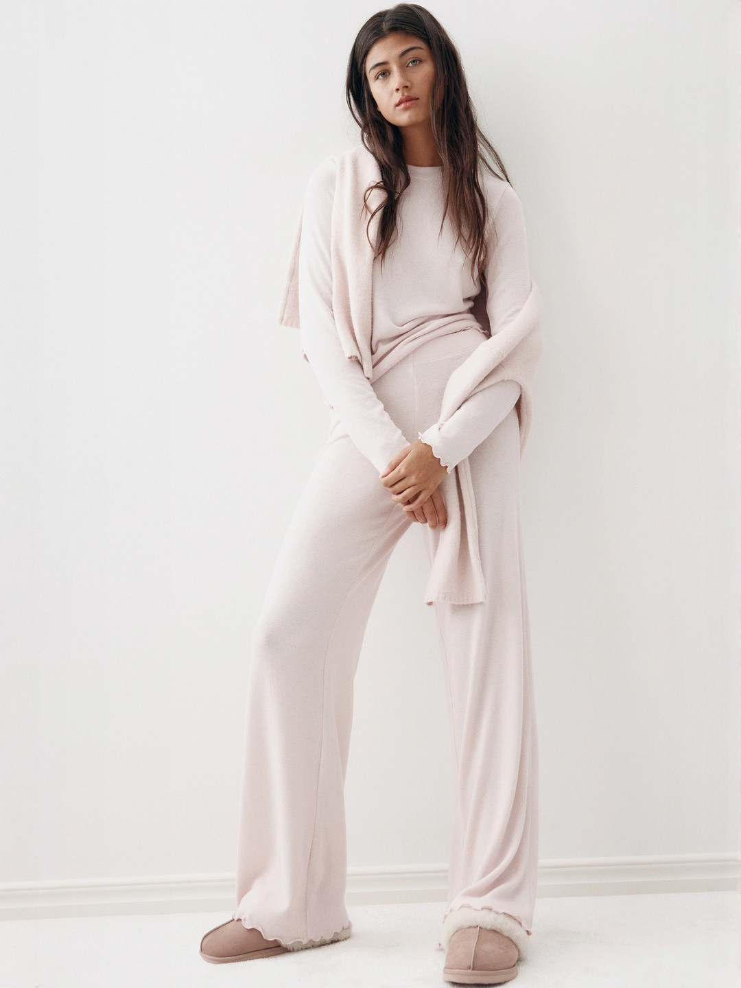 H&M Women Overlocked Night Suit