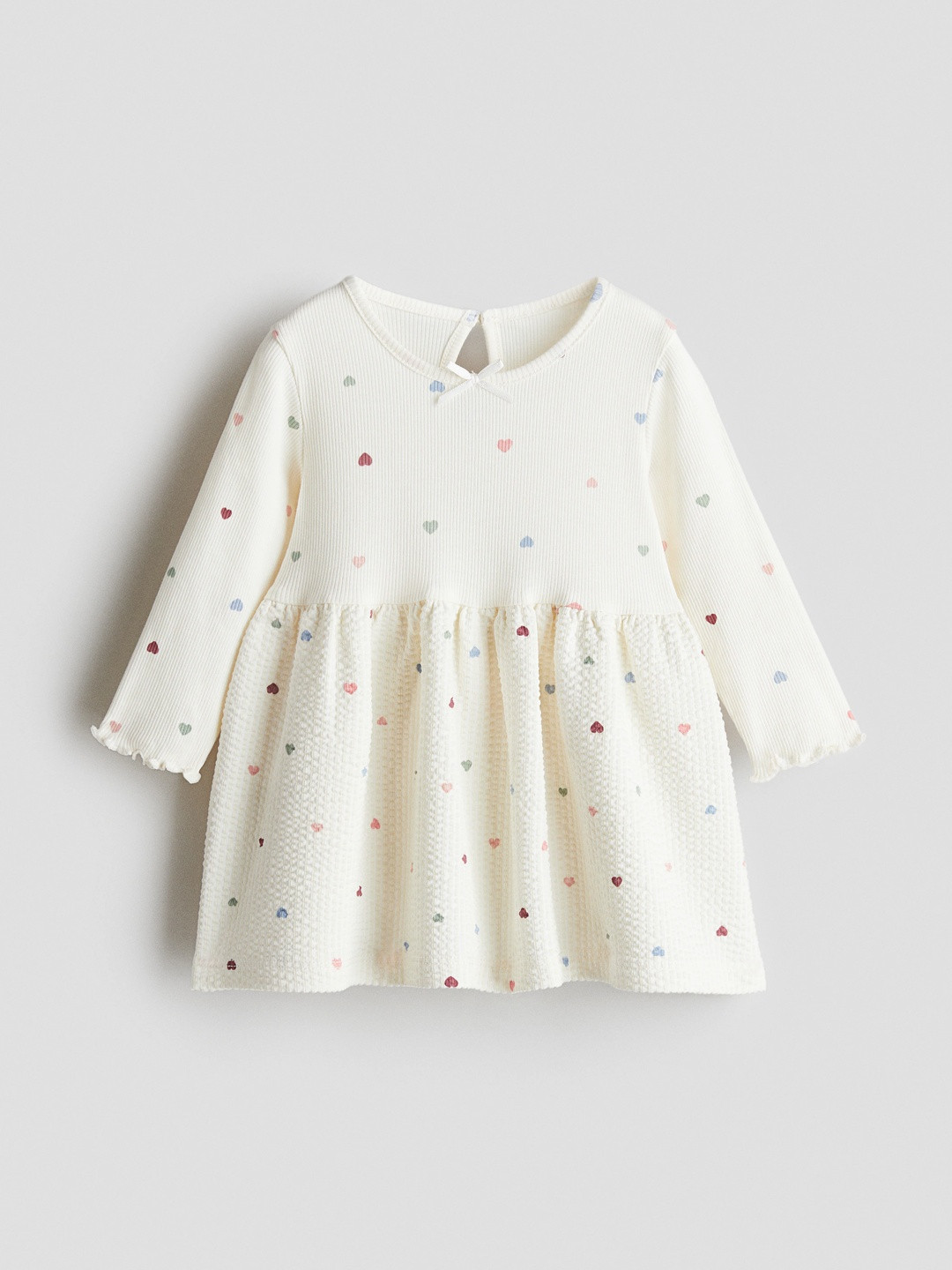 H&M Girls Ribbed Cotton Casual Dress
