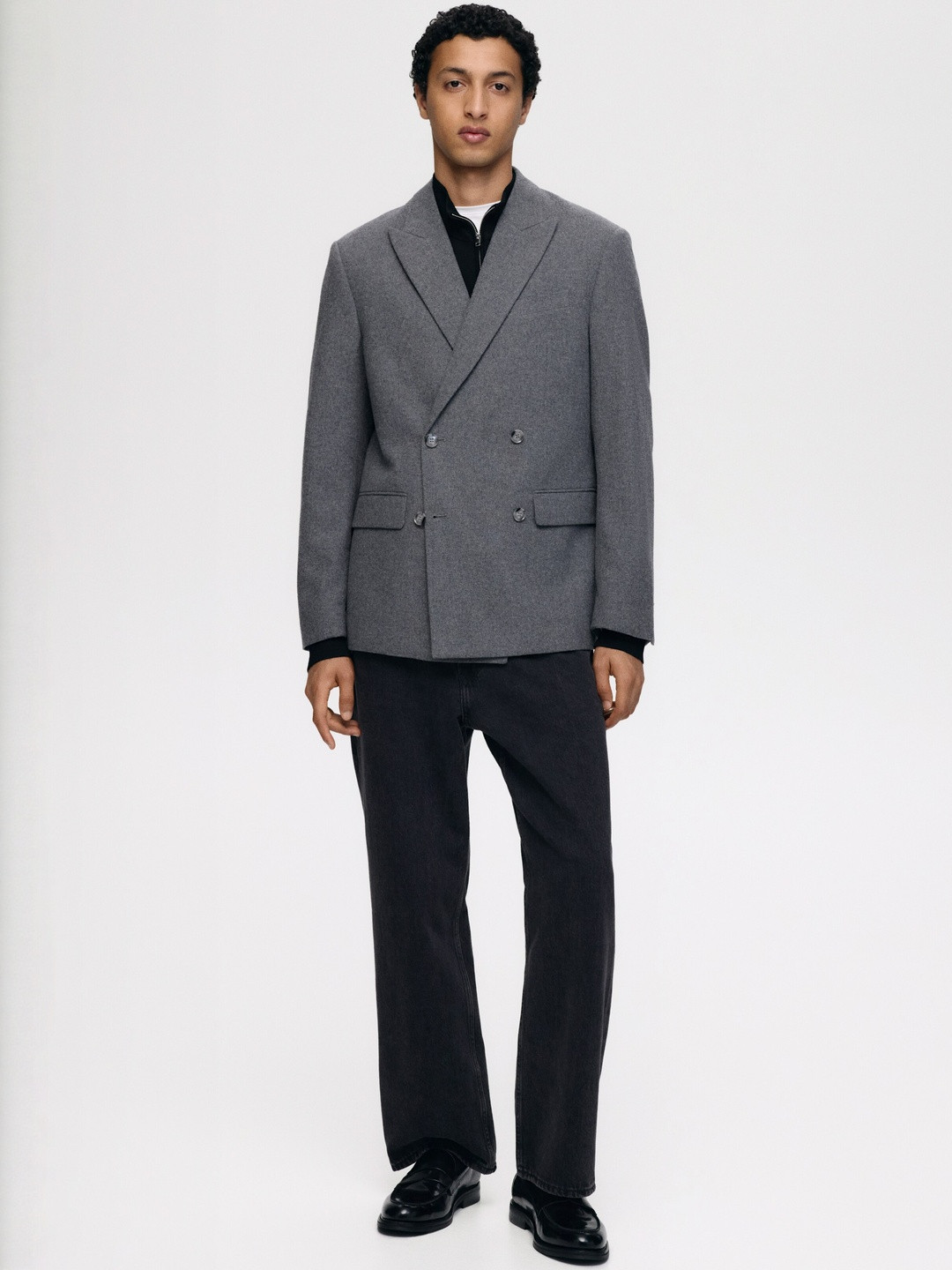 H&M Relaxed Fit Wool-Blend Jacket