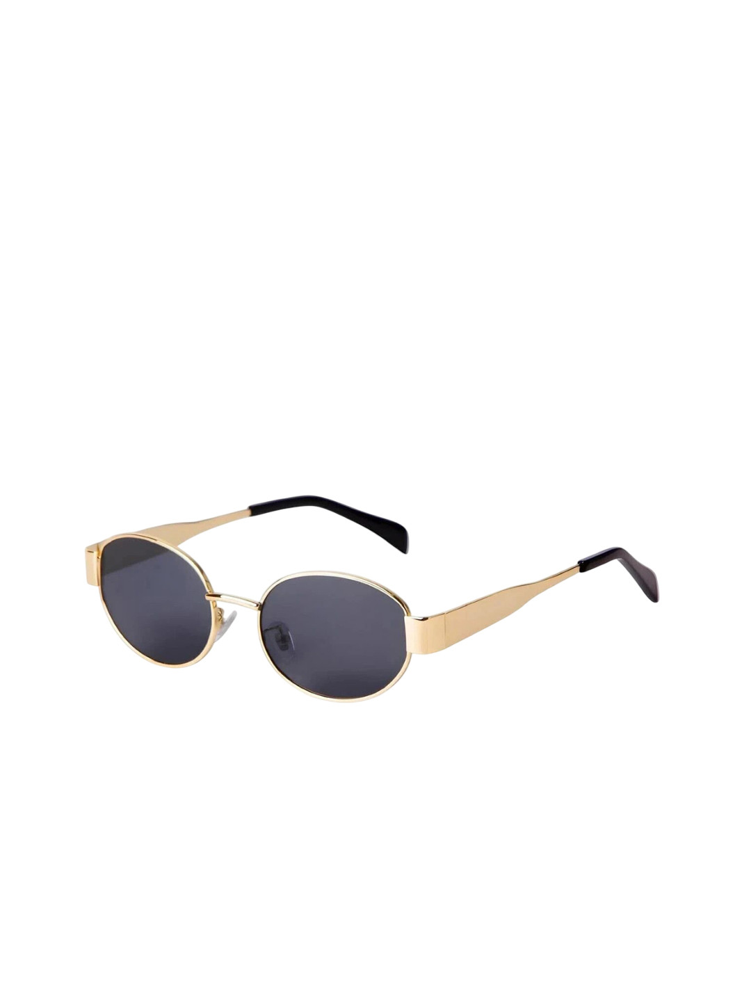 SPADEACES Women Aviator Sunglasses HQ GOLD BLACK OVALL