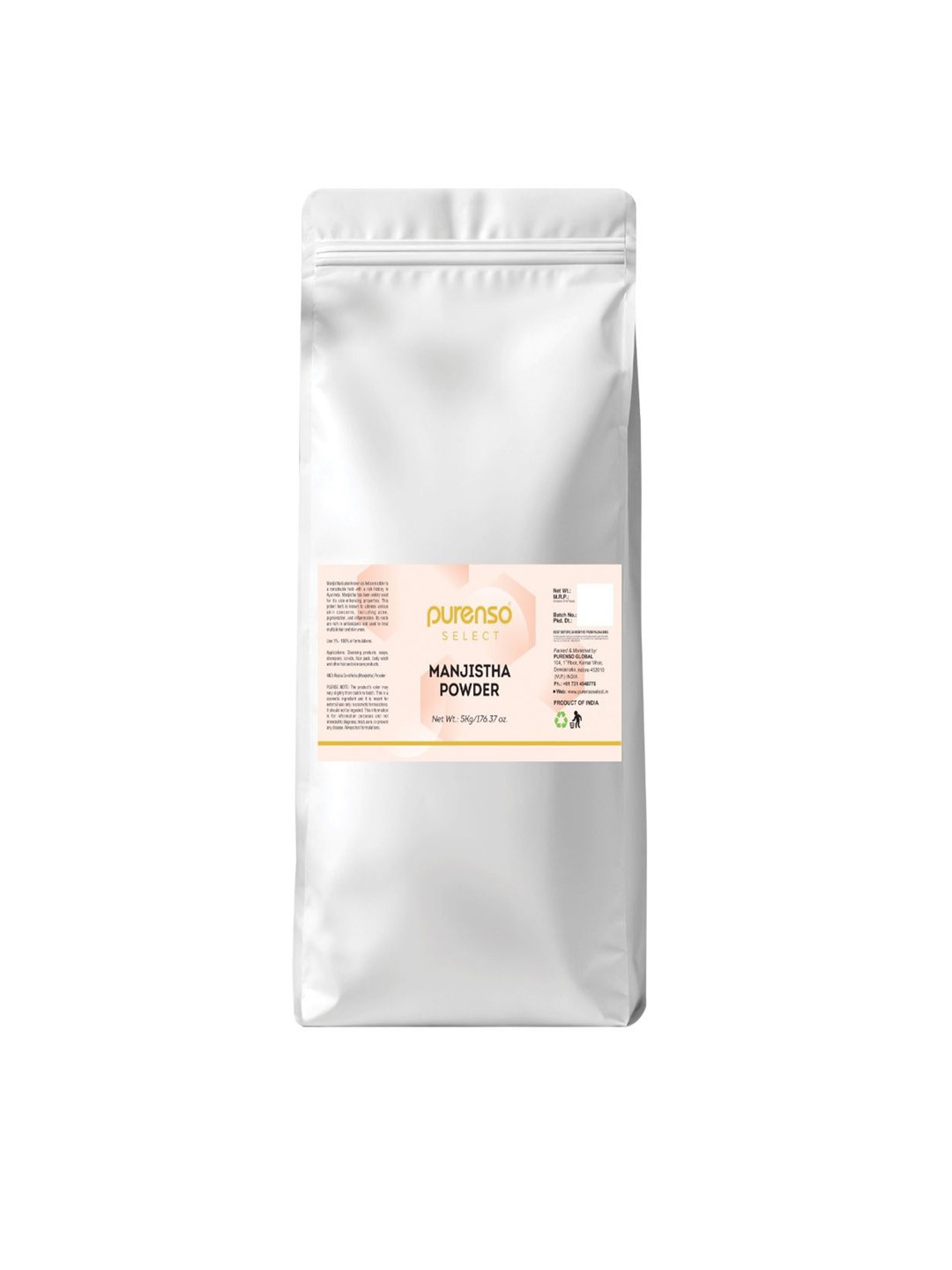 Purenso Manjistha Powder For Acne - 5 Kg