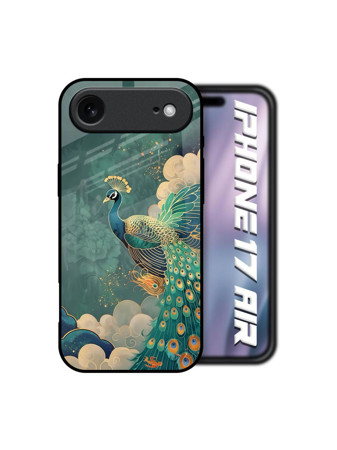 QRIOH Cloud Glider Printed Sleek & Lightweight iPhone Air Glass Back Case