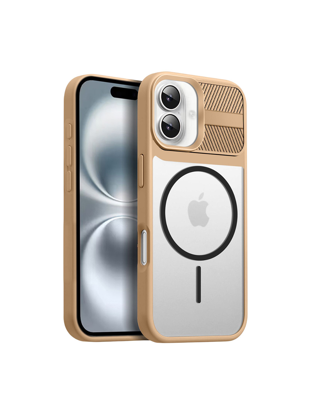 Karwan Unisex iPhone 16 Magnetic Clear Impact Resistant Back Case