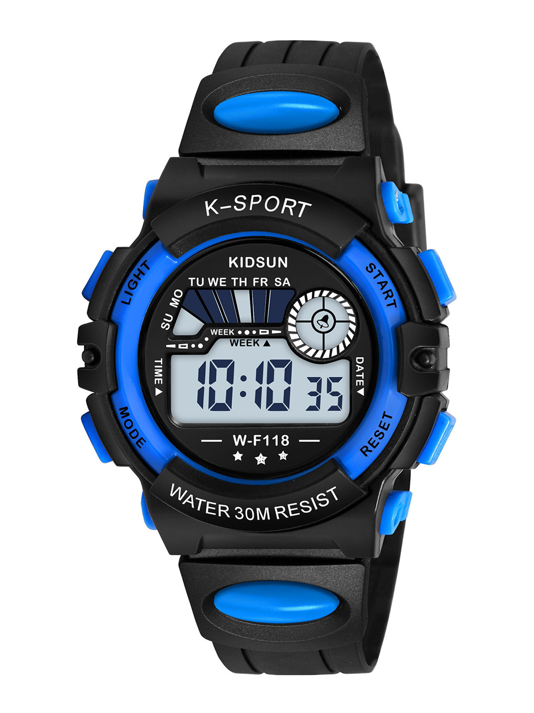 KIDSUN Kids Dial & Straps Digital Multi Function Watch LA02_BLACK_BLUE