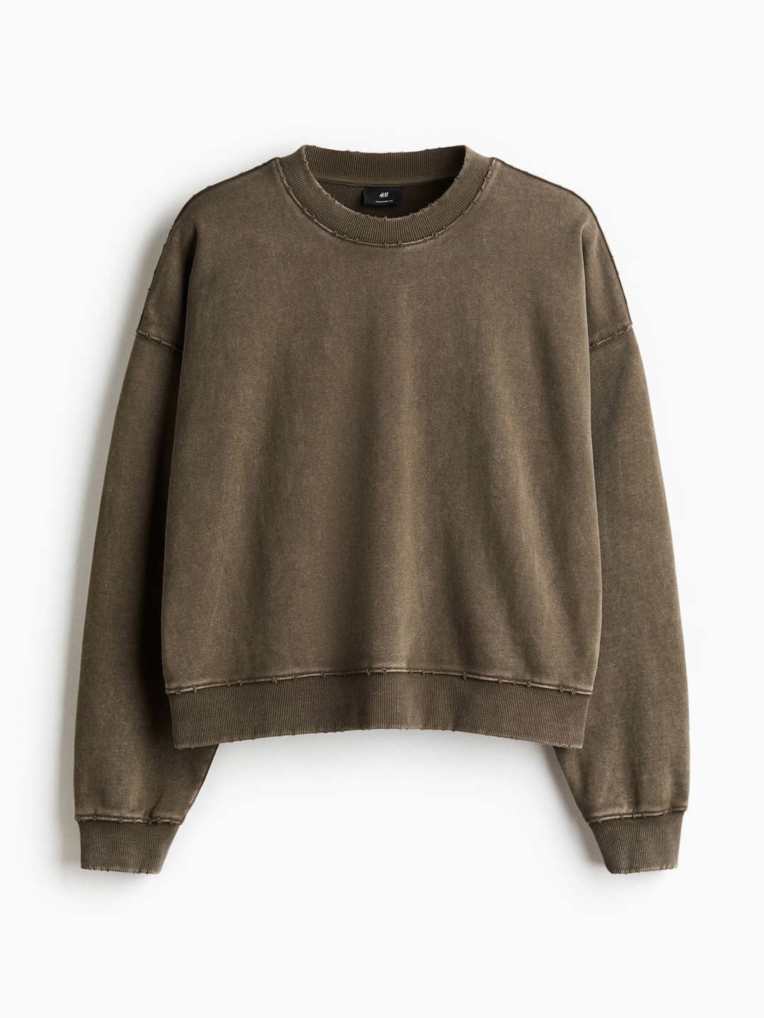 H&M Men Oversized Fit Washed-Look Sweatshirt