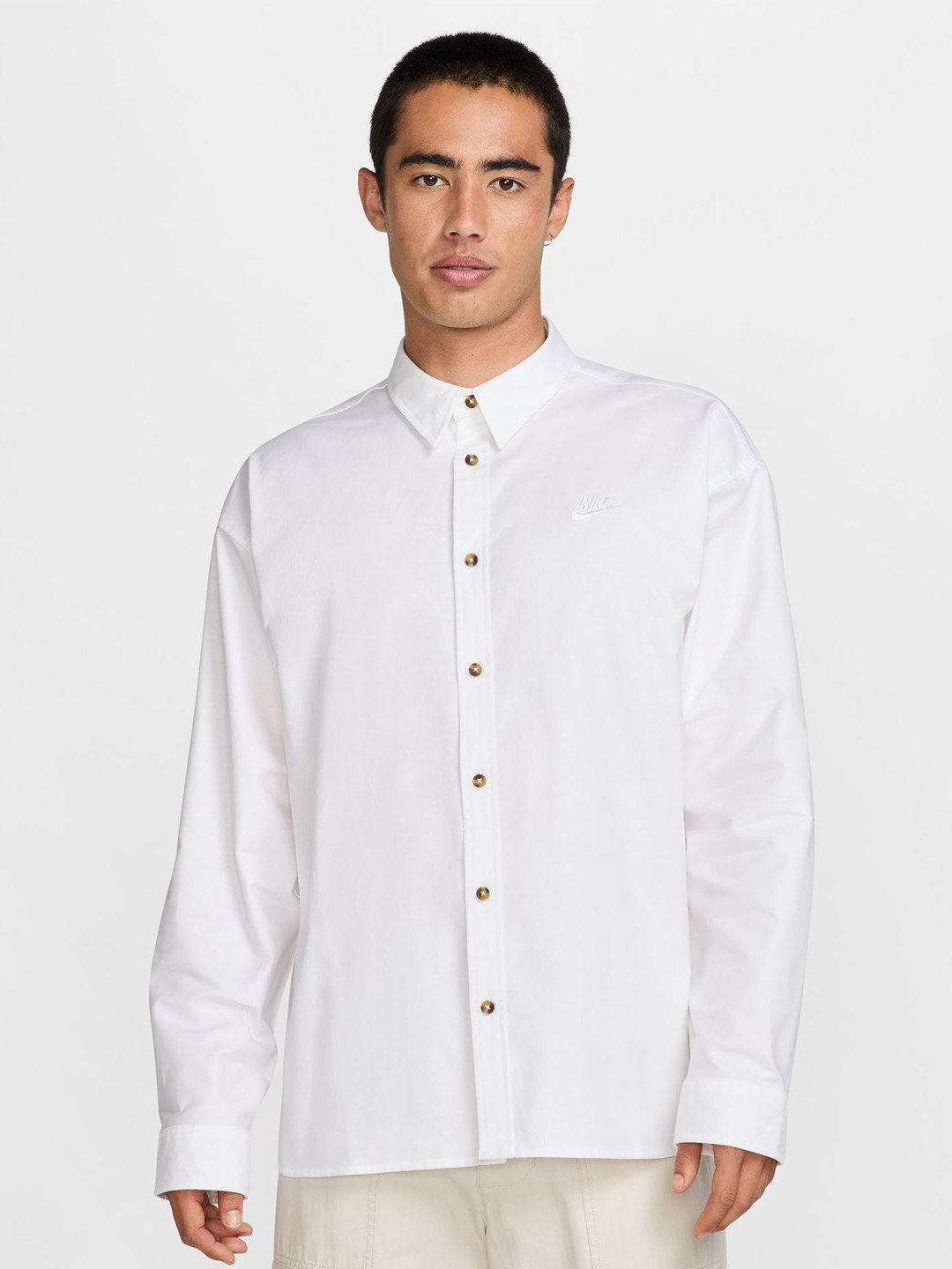 Nike Club Men's Oversized Long-Sleeved Cotton Oxford Shirt