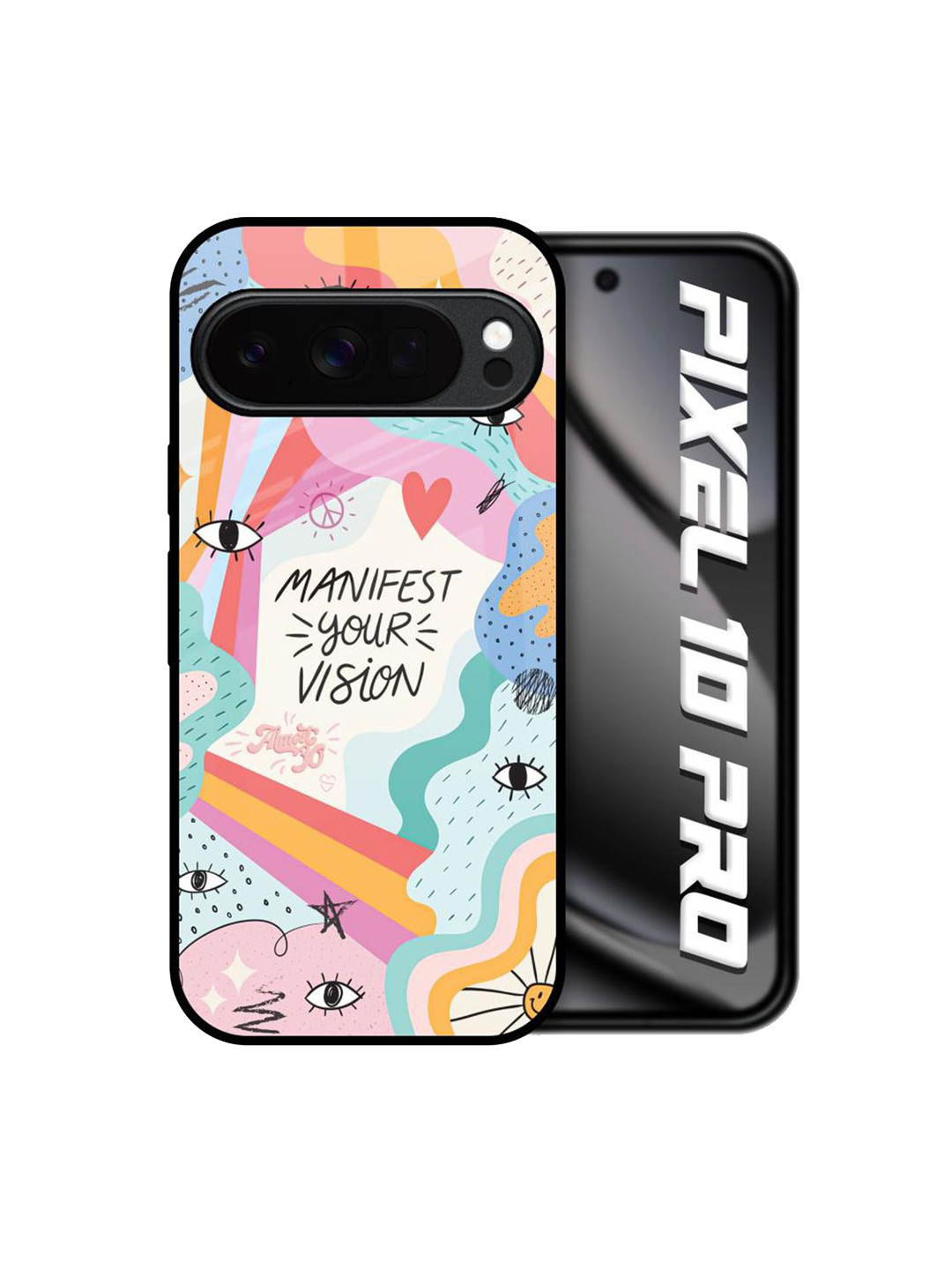 QRIOH Vision Manifest Printed Sleek & Lightweight Google Pixel 10 Pro 5G Glass Back Case