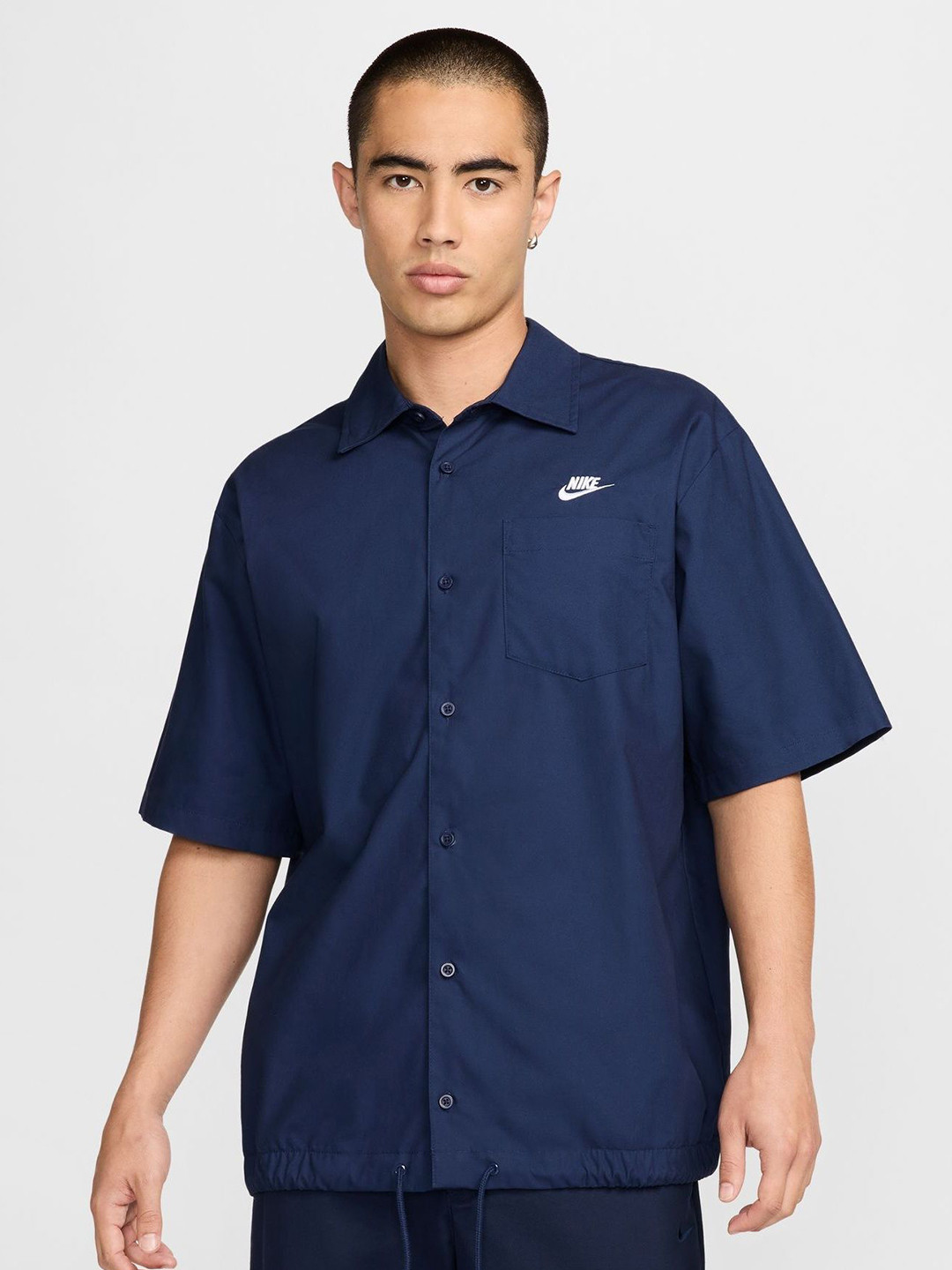 Nike Club Men's Short-Sleeve Oxford Button-Down Cotton Shirt