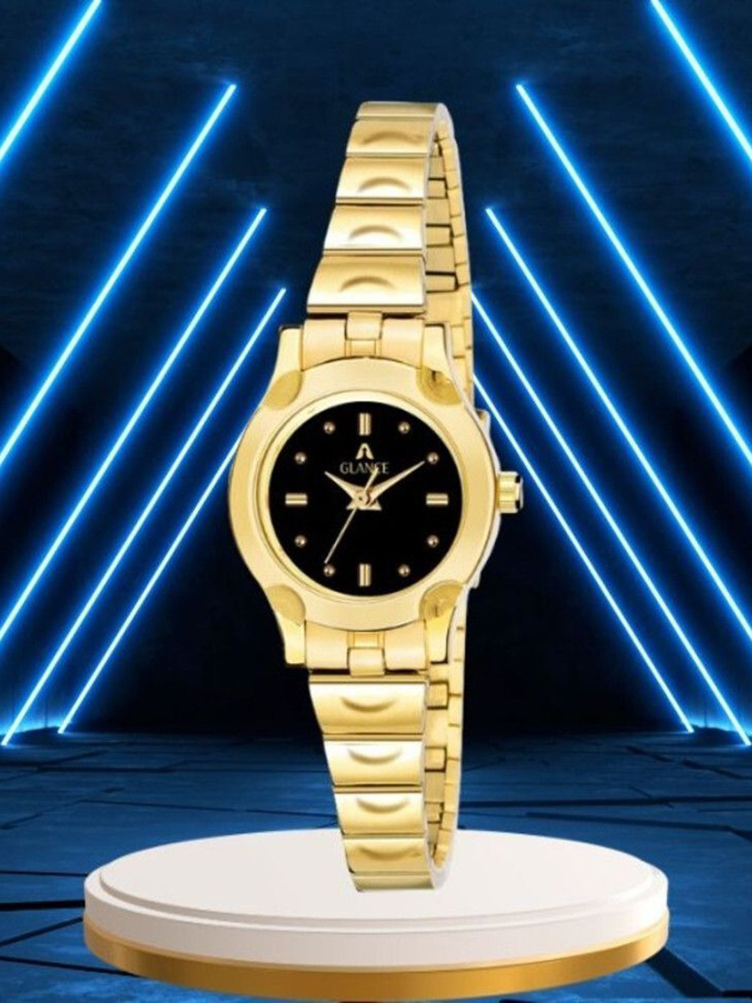 Aglance Unisex Round Dial & Bracelet Style Straps Analogue Watch JK_MK_06New718_8019Ym02